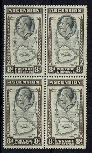 Image of Ascension SG 27/27a LMM British Commonwealth Stamp